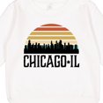 thumbnail image 3 of Inktastic Chicago Illinois Skyline Vintage Toddler Sweatshirt, 3 of 4