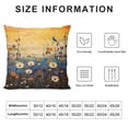 thumbnail image 5 of Chilfamy Flowers Sunset Blue Bird Pillow Covers for Couch Sofa Indoor Outdoor Throw Pillow Cover Spring Pillow Case 1PC 18x18in, 5 of 5