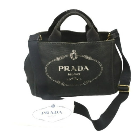 Pre-Owned PRADA Tote Bag Kanapa Mini 1BG439 Prada Black (Fair)