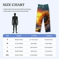 thumbnail image 4 of Lsque Sunset Coast Sunflower Print Men's Pajama Pants, Lounge Pant - Comfortable Home Wear,Elastic Waistband, Stylish Design-Small, 4 of 9