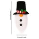 thumbnail image 5 of Injueey Cubierta de botella de vino de Navidad Festival Barba blanca Atmósferas de fiesta Decoración de tapa Reutilizable Adorno de de bebida Kits de decoración para fiestas gorra negra, 5 of 6