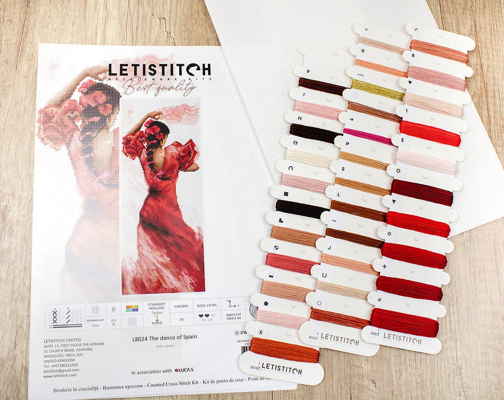 Letistitch The Dance of Spain Counted Cross-Stitch Kit