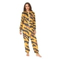 thumbnail image 4 of Adult Christmas Onesie Tiger Print Zipper One-Piece Pajamas Unisex with Pockets, 4 of 6