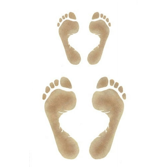 Bare Feet Wall Stencil - DEE426 by DeeSigns