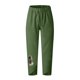 thumbnail image 3 of Moda Mujer Verano Casual Suelto Algodón Y Lino Bolsillo Impresión Pantalones Pantalones Odeerbi ODB-6, 3 of 4