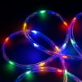 thumbnail image 4 of WYZworks 50ft Colorful LED Outside Rope Light - 8 Modes, Waterproof Permanent Outdoor Accent Lighting w/Remote, Flexible Clear Tube, ETL Certified, Exterior Christmas Patio Palm Tree Yard Ambient, 4 of 8