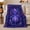 Moonlit Lotus Pool, variant on Aurora Garden Cabin with Purple Flowers, Magical Fantasy Style for Nature Lovers, Northern Floral Night and Housewarming Gift, Warm Flannel Blanket for Bedroom and Reading Nook, Home Decor