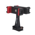 thumbnail image 1 of Adaptateur Double Pince pour Téléphone Portable avec Base, Adaptateur de Pince pour Tablette Réglable en Rotation à 360 ° avec Base avec Fixation à Sabot Froid à Trou de Vis de 1/4 Po pour Diffusion en Direct, 1 of 8