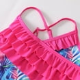 thumbnail image 3 of Godderr Girls Bikini Set One Piece Swimsuit Sling Bathing Suit for 4-12Y, 3 of 8