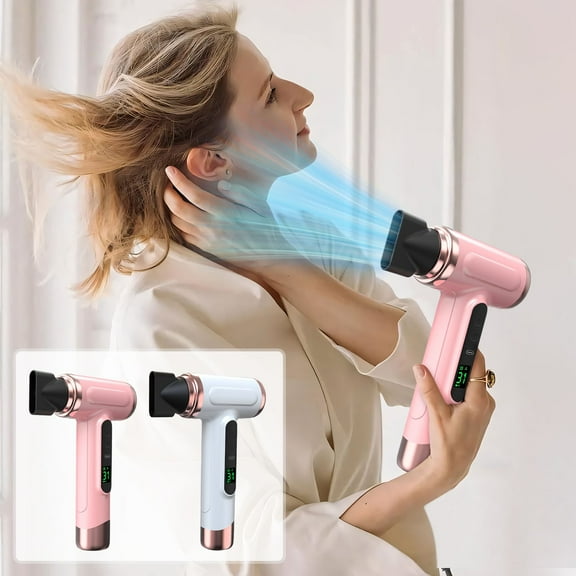 Viflosae Cordless Hair Dryer Rechargeable 15000mAh Battery Powered Portable Blow Dryer Hot Cold Air USB Charging for Travel Camping Dorm Business Trip Apartment Outdoor Emergency