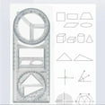 thumbnail image 4 of 1/2/3 Pcs Geometric Ruler Draft Ruler Mathematics Drawing Ruler Measuring Tool, 4 of 7