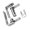 Silver Big, variant on Misright Double Action Spring Hinge Stainless Steel Concealed Door Pivots Hinges