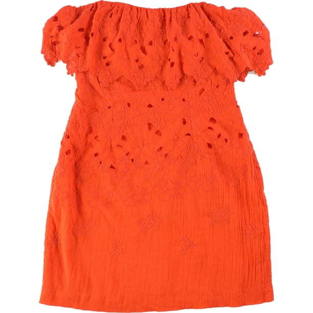 Vestido sin tirantes Free People Morning Dove Mini rojo 4