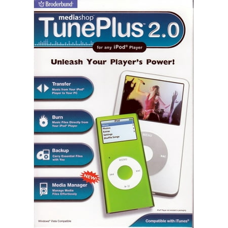 Broderbund Tune Plus 2.0 (for any iPod player) transfer from iPod to your