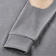 thumbnail image 5 of pstuiky Camisas de invierno de manga larga para hombre, Sudadera con capucha de pana con cuello redondo, manga larga y botones en color block para hombre top de hombre l, 5 of 6