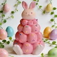 thumbnail image 3 of YWIYIUD Lighted Easter Rabbit Resin Tabletop Tree 6 Inches Rabbit Figurines with Colorful Lamp Beads and Rabbit Top Spring Easter Holiday Decor Gifts 1PC, 3 of 9