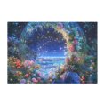 thumbnail image 7 of Yayeee Bath Rug for Bathroom Floor Non Slip Rectangle Fluffy Soft Absorbent Mat, 16"x24", Beautiful Floral Moon, 7 of 7