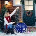thumbnail image 6 of Deeceymbur 24 Inch Giant Inflatable Christmas Ball Santa Reindeer Snowflake Outdoor Yard Decor, 6 of 6