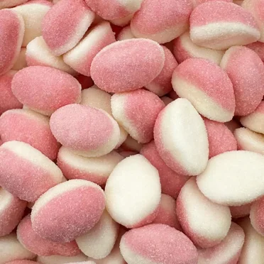 Pink Strawberry Puffy Gummy Candy, Baby Shower Candy, 2-Pound Bag