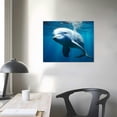 thumbnail image 3 of Nawypu Ocean Animal Cute Beluga Whale Sea Underwater Poster Picture HD Canvas Print Famous Artwork Beautiful Home Decor Bedroom Holiday Moving Gift Wall Art Decor, 3 of 4