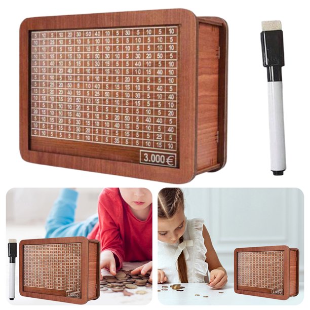 Hucha Con Bolígrafo Retro para Adultos Y Contenedor Monedas Escritorio