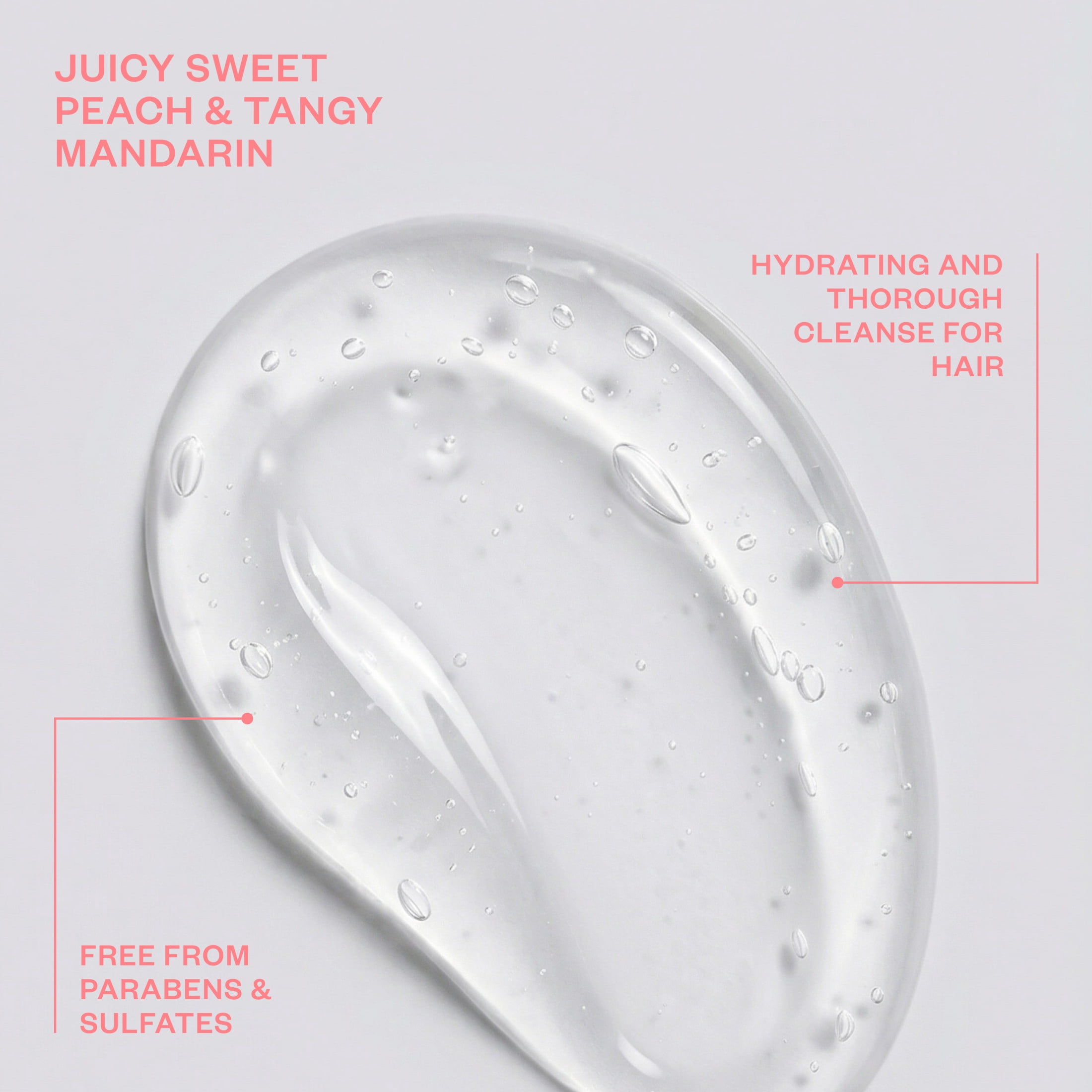 True Sweet Peach & Mandarin Moisturizing Shampoo -  Moisturizing and Hydrating Formula for Women & Men, 16.4 fl oz
