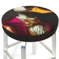 thumbnail image 3 of Honeii Noble Style Duck Bar Stool Covers – Perfect Fit for 12" to 14" Round Stools, Crease-Resistant, Stretchy, Washable & Dustproof Seat Slipcovers-12 inch, 3 of 7