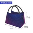 thumbnail image 2 of Easygdp Neon Glitter Bolsa de Almuerzo Insulada Reutilizable, Bolsa de Mano y Bandolera para Oficina, Trabajo, Viajes, 2 of 6