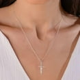thumbnail image 3 of Faith Cross Necklace Jewelry for Women Silver Jesus Christian Pendant Necklaces Gifts for Mom, 3 of 5