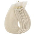thumbnail image 2 of Sunny Hair Micro Beads Hair Extensions Real Human Hair 1g/s 50g Micro Loop Ring Remy Hair Extensions for Women Straight Micro Link Extensions Human Hair Wh, 2 of 9