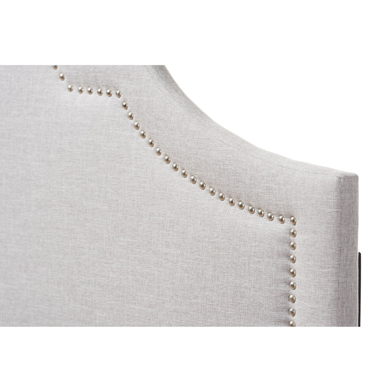 Baxton Studio Rita Modern and Contemporary Grayish Beige Fabric Upholstered Full Size Headboard,Wholesale Interiors
