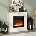 thumbnail image 3 of Henn&Hart 30" Cheminée Moderne en Bois d'Ingénierie en Blanc, 3 of 3