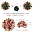 thumbnail image 4 of Flower Ball Centerpieces for Table 10 Pack Vintage Pink Dusty Roses Artificial Floral Arrangement for Wedding Party Decor, 4 of 9