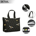 thumbnail image 3 of Cute Bee Travel Tote Bag, Honeycomb Print Design Weekender Duffel, Bumble Bee Pattern Multipurpose Lightweight Carry-on for Business and Travel, 3 of 5