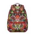 thumbnail image 1 of Colorful Vintage Paisley Students Backpack Chic Boho Floral Design with Abstract and Decorative Paisley Print, Lightweight and Durable for School, 1 of 5