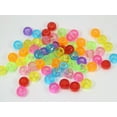 thumbnail image 4 of EOEMY 200 Mixed Transparent Color Acrylic Faceted Round Pony Beads 9X6mm Kids Crafts, 4 of 6