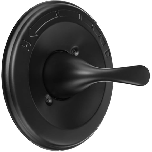 Shower Handle Trim Kit Matte Black Replacement for Delta 13 14 & R10000 Series T13020-BL, Bathroom Fixture Trim Only, Valve Not Included