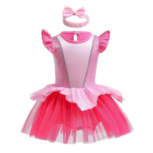 Vestido de disfraz elegante con diseño de princesa Daisy para niña de 9 a 12 m