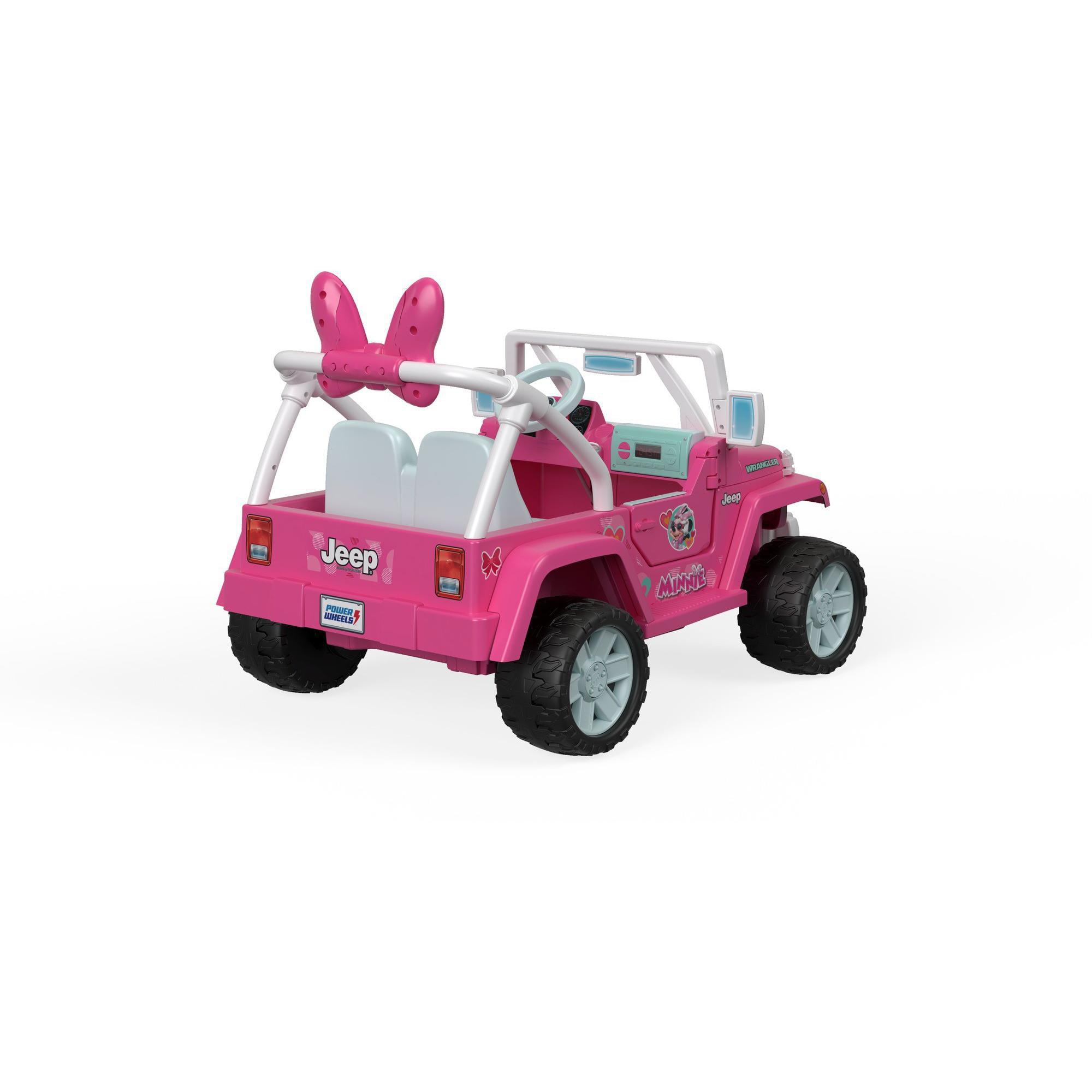 Power Wheels Disney Minnie Mouse Happy Helpers Jeep Wrangler 12V Ride On -  