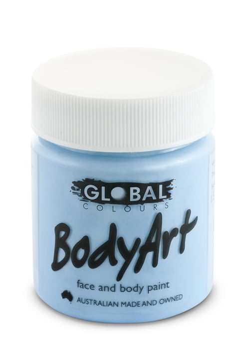 Global Body Art Face Paint Liquid Light Blue 45mL