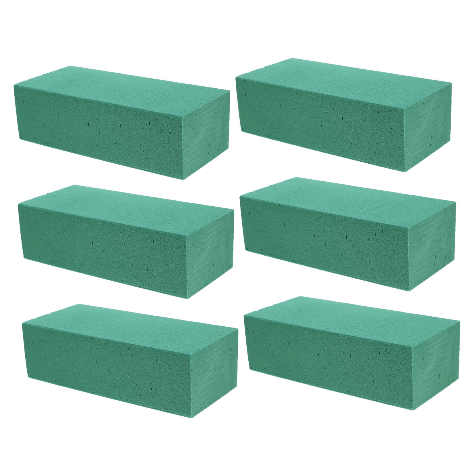 ETHZZLE Green Floral Foam, Eco-Friendly, Reinforced Design, Perfect for Wedding and Special Events 6Pcs