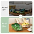 thumbnail image 6 of Novelinks 4 Pack Plastic Storage Bins Utility Storage Organizer Bin Clear Pantry Organization Cabinet Storage Containers,Small, 6 of 10