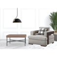 thumbnail image 5 of 40" Light Gray Fabric And Walnut Arm Chair, 5 of 8