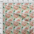 thumbnail image 3 of oneOone Polyester Spandex Orange Fabric Florals Fabric For Sewing Printed Craft Fabric By The Yard 56 Inch Wide, 3 of 4