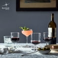 thumbnail image 5 of Bormioli Rocco Hosteria Set Of 6 Stackable Wine Glasses, Goblet, Clear Tempered Glass, Made In Italy, 9.5 Oz, 5 of 7