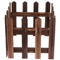 thumbnail image 5 of Raindrops 1Pcs Wooden Picket Fence in Dark Brown for Christmas Tree and Outdoor Use 11.48X11.48X0.24In, 5 of 8