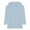 thumbnail image 6 of QIPOPIQ Women's Cold Shoulder Tops Short Sleeve V Neck T Shirts Basic Summer Tees Clearance, 6 of 6