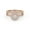 Rose Gold, variant on Double Halo Bridal Ring Set for Women Round Cut Lab Created Moissanite Twisted Infinity Engagement Wedding Ring in 10K Solid White Gold Size-5