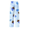 thumbnail image 4 of Pantalones largos para hombre con estampado de cintura elástica y bolsillo con cordón, pantalones largos de poliéster para hombre, 4 of 5