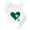 thumbnail image 4 of Craaazy Women's St Patricks Day Sweatshirts Casual Loose Round Neck Long Sleeve Tops with Comfy Shamrock Prints, 4 of 4
